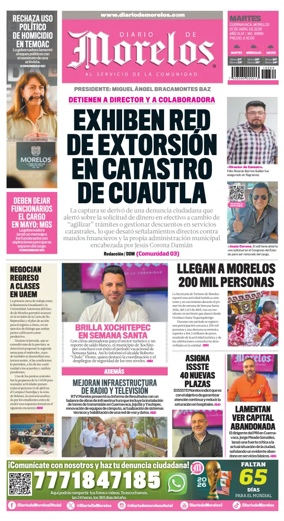 Cover of Diario de Morelos