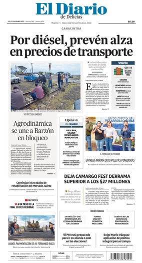 Cover of El Diario de Delicias