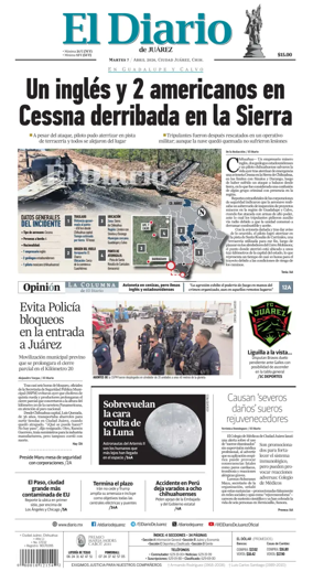 Cover of El Diario de Juarez