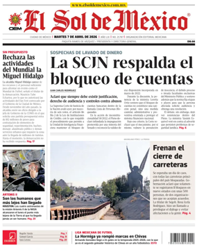Cover of El Sol de Mexico