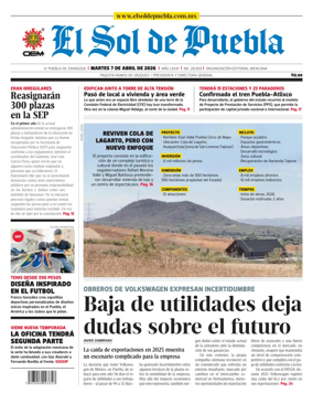Cover of El Sol de Puebla