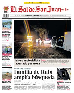 Cover of El Sol de San Juan del Rio