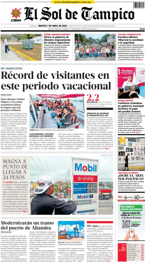 Cover of El Sol de Tampico