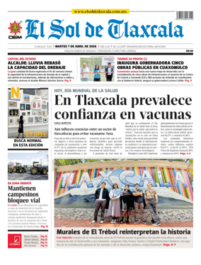 Cover of El Sol de Tlaxcala