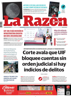 Cover of La Razon de Mexico