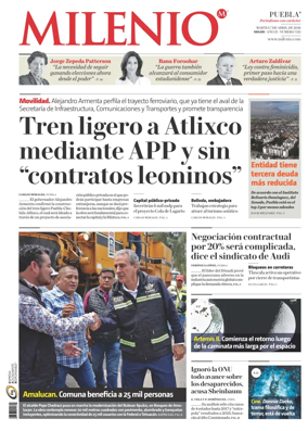 Cover of Milenio Puebla