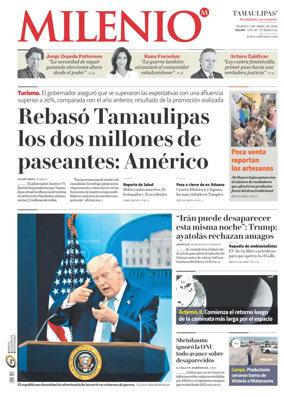 Cover of Milenio Tamaulipas