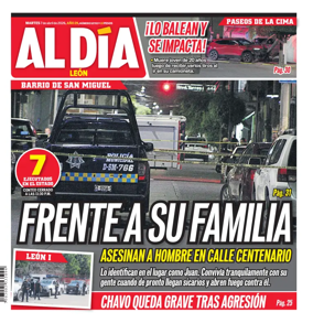 Cover of Periodico Al Dia (Leon)