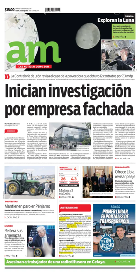Cover of Periodico AM (Leon)