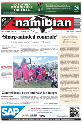 Cover of The Namibian