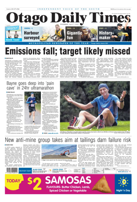 Cover of Otago Daily Times