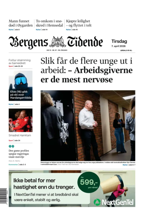 Cover of Bergens Tidende