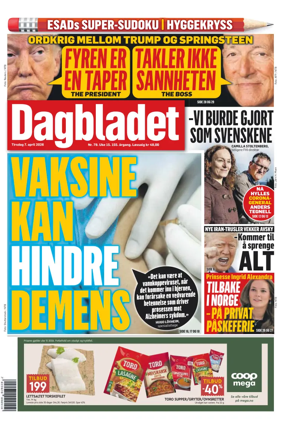 Cover of Dagbladet