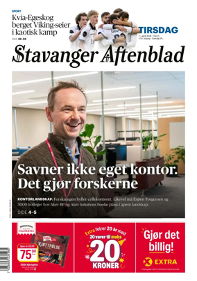 Cover of Stavanger Aftenblad
