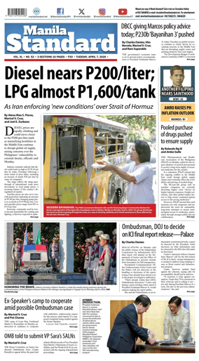 Cover of Manila Standard
