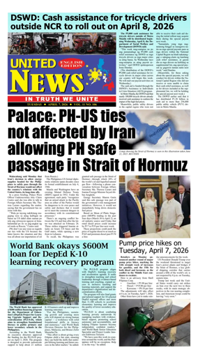 Cover of United News - English Edition