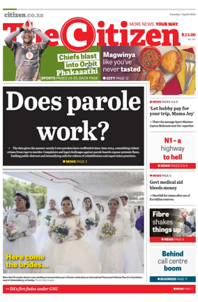 Cover of The Citizen (KZN)