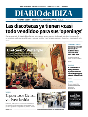 Cover of Diario de Ibiza
