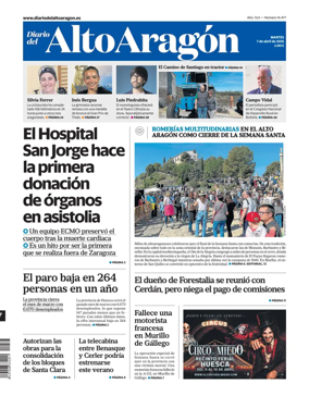 Cover of Diario del Alto Aragon