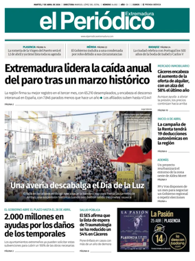 Cover of El Periodico Extremadura
