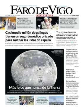 Cover of Faro de Vigo (Pontevedra)