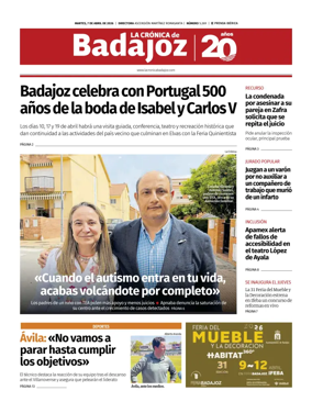 Cover of La Cronica de Badajoz BE