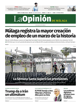 Cover of La Opinion de Malaga