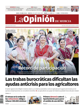 Cover of La Opinion de Murcia