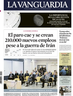 Cover of La Vanguardia (1st Edition)