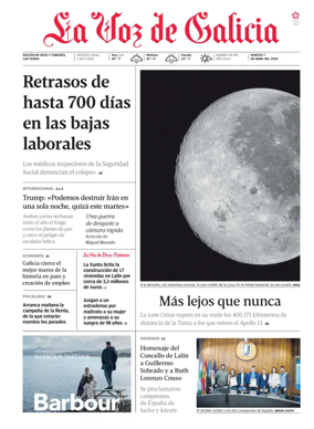 Cover of La Voz de Galicia (Deza)