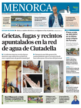 Cover of Menorca Diario Insular