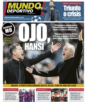 Cover of Mundo Deportivo (At. Madrid)