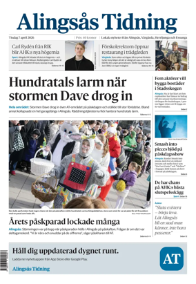 Cover of Alingsas Tidning