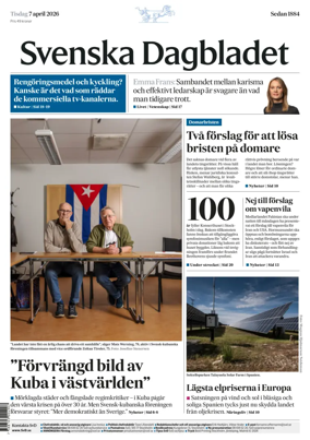 Cover of Svenska Dagbladet