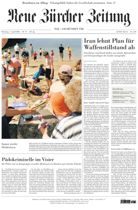 Cover of Neue Zurcher Zeitung