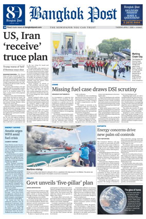 Cover of Bangkok Post