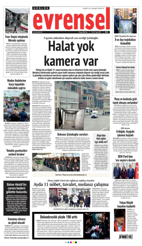 Cover of Evrensel Gazetesi
