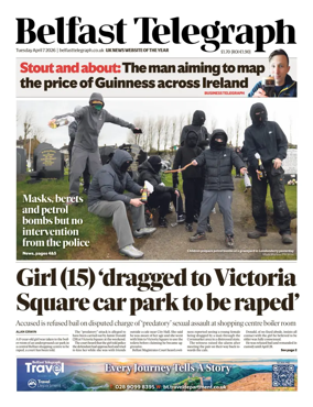 Cover of Belfast Telegraph