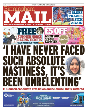 Cover of Birmingham Mail