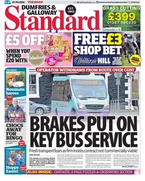 Cover of Dumfries & Galloway Standard