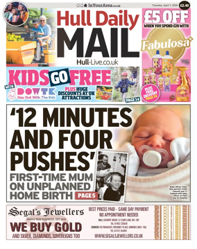 Cover of Hull Daily Mail