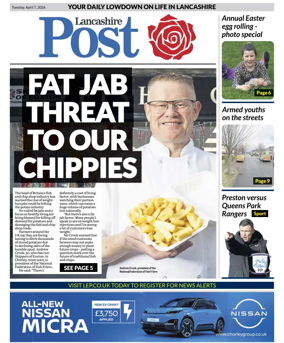 Cover of Lancashire Evening Post