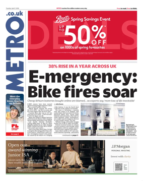 Cover of Metro (UK)