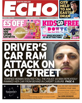 Cover of South Wales Echo