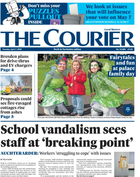 Cover of The Courier & Advertiser (Perth and Perthshire Edition)