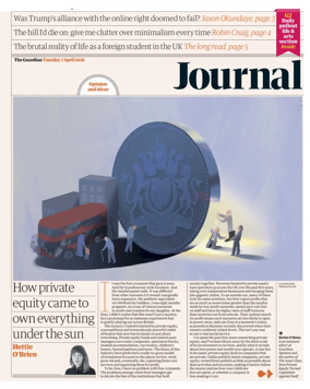 Cover of The Guardian e-paper Journal