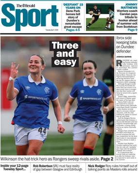 Cover of Herald Sport