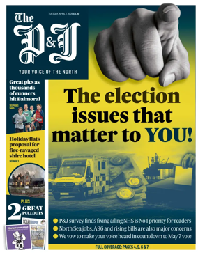 Cover of The Press and Journal (Aberdeen and Aberdeenshire)