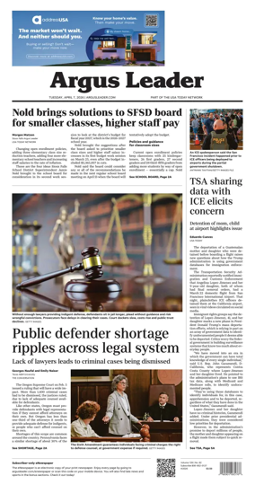 Cover of Argus Leader