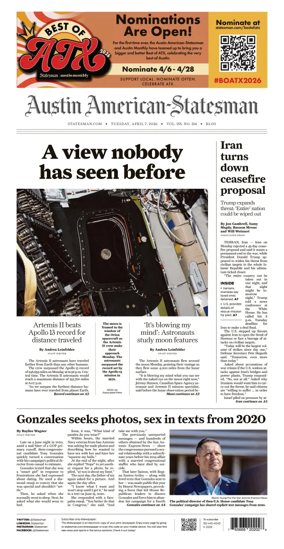 Cover of Austin American-Statesman
